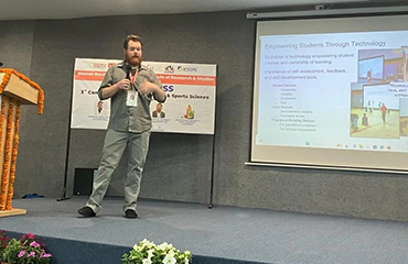  Ben Wells speaks at conference